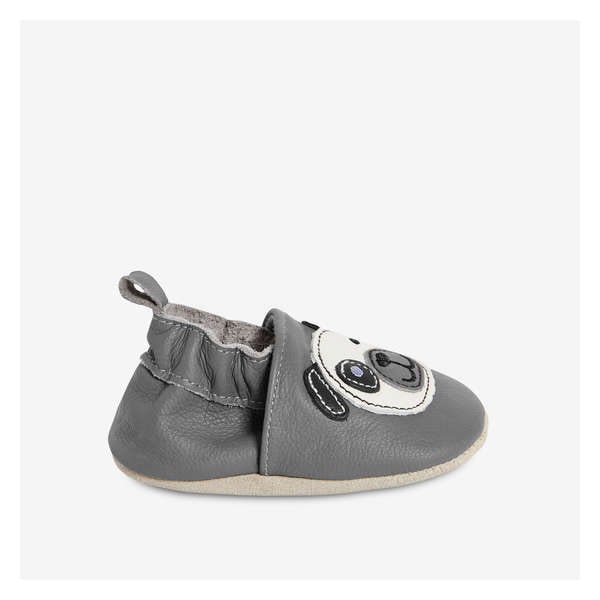 Baby Boys' Puppy Elastic Ankle Shoes - Charcoal