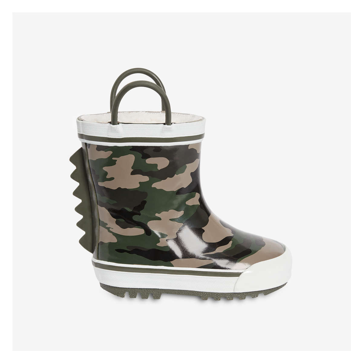 Camo Rain Boots in Khaki Green from Joe 