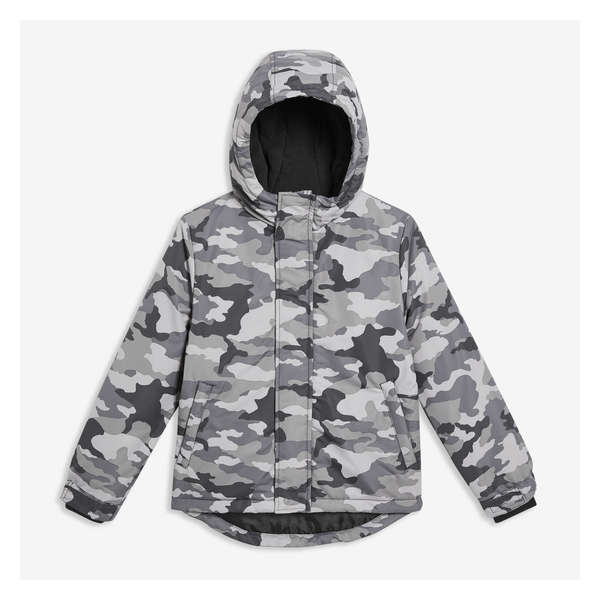 Kid Boys' Ski Jacket with PrimaLoft® - Grey