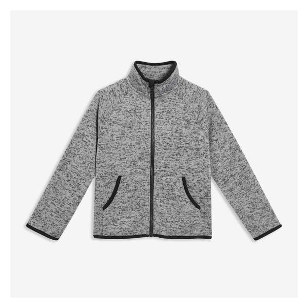 Kid Boys' Fleece Active Jacket - Grey