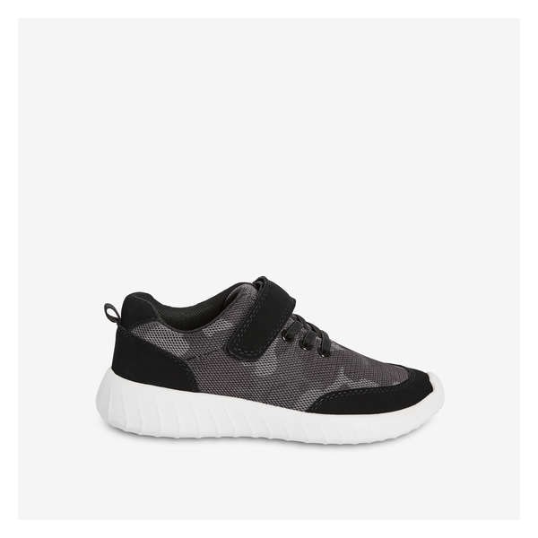 Kid Boys' Quick-Close Sneakers - Charcoal Mix