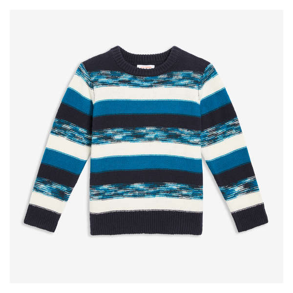 Toddler Boys' Stripe Sweater - Navy