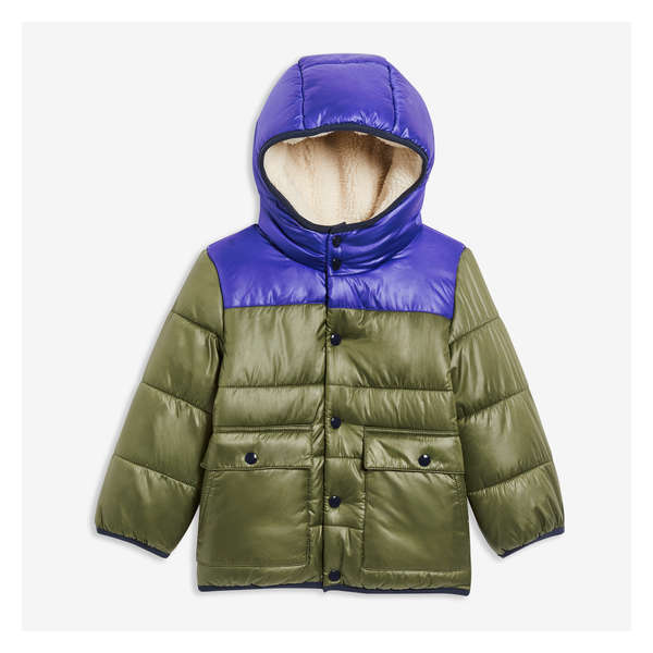 Toddler Boys' Puffer with PrimaLoft® - Olive
