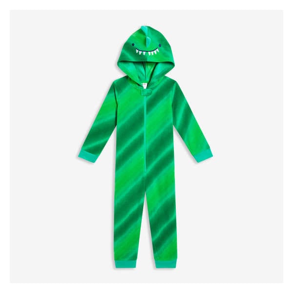 Toddler Boys' 1 Piece Hooded Sleeper - Green