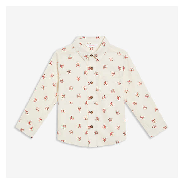 Toddler Boys' Flannel Shirt - Linen