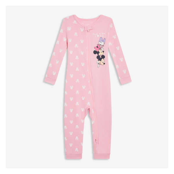 Baby Disney Minnie Mouse Double-Zip Sleeper - Pink