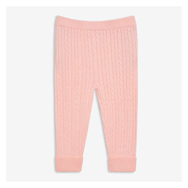 Cable Knit Legging - Pastel Pink