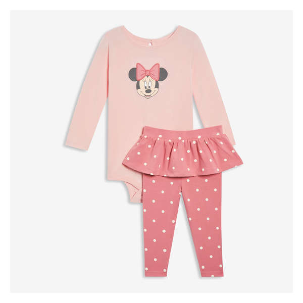 Baby Disney Minnie Mouse Set - Pastel Pink