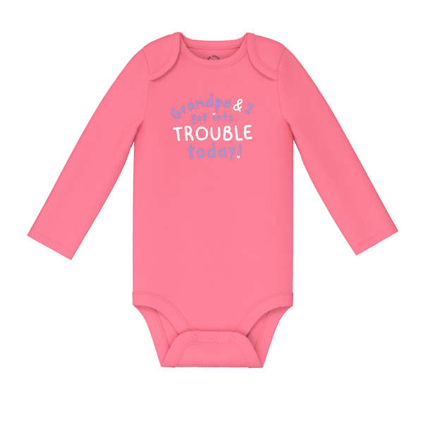 Baby Girls' Long Sleeve Bodysuit - Pink