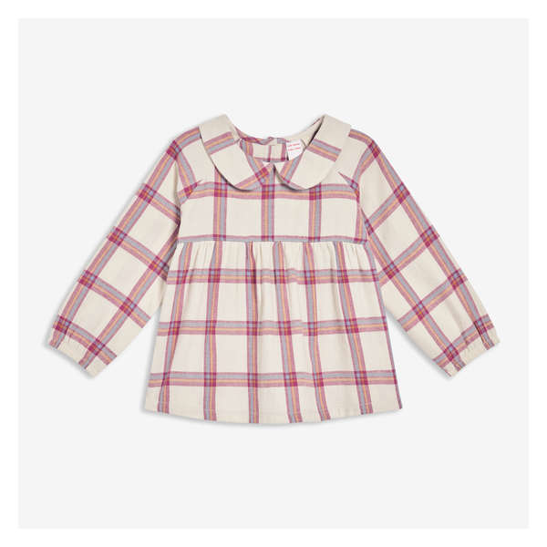Baby Girls' Flannel Shirt - Linen