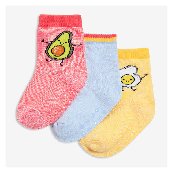 Baby Girls' 3 Pack Crew Socks - Multi