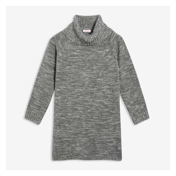 Kid Girls' Sweater Dress - Dark Grey Mix