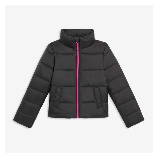 Kid Girls' Jacket with PrimaLoft® - Black