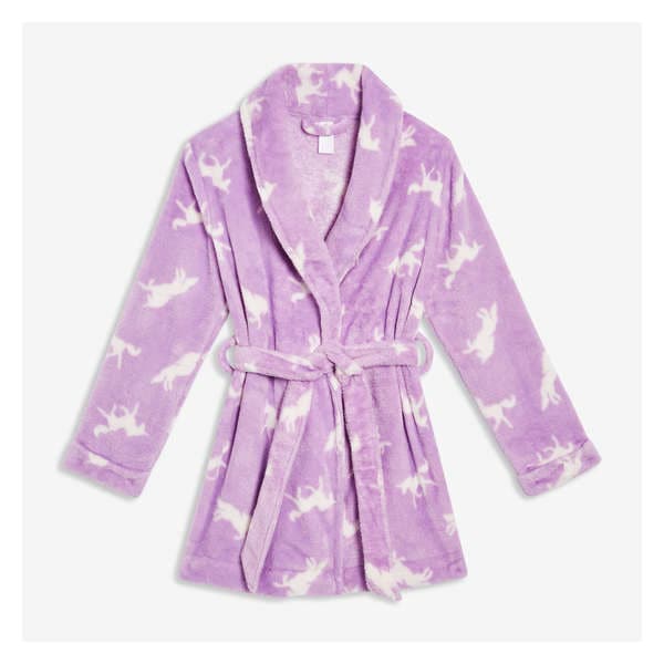 Kid Girls' Fleece Robe - Purple