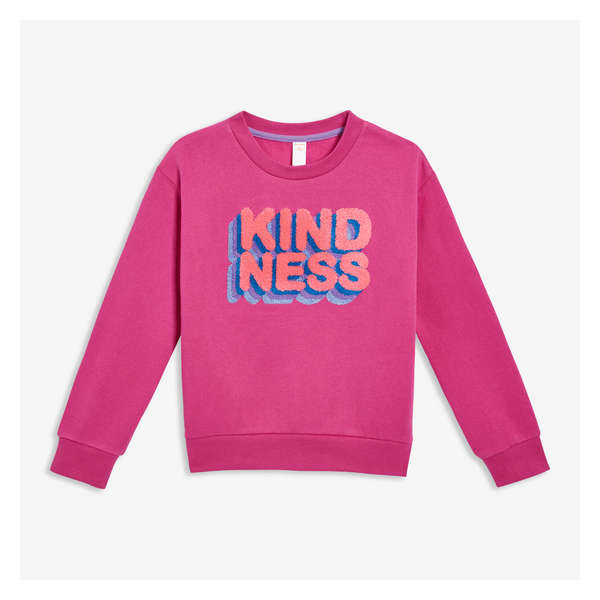 Kid Girls' Graphic Sweatshirt - Magenta