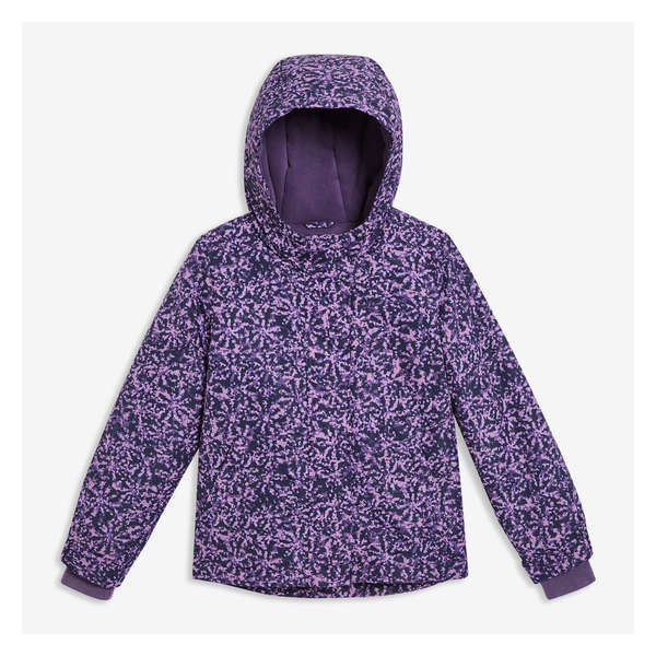 Kid Girls' Jacket with PrimaLoft® - Dark Purple