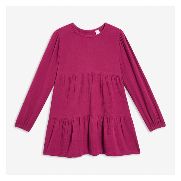 Kid Girls' Gauze Dress - Purple Cabbage