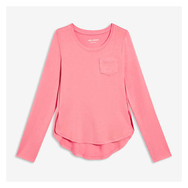 Kid Girls' Pocket Long Sleeve - Pink