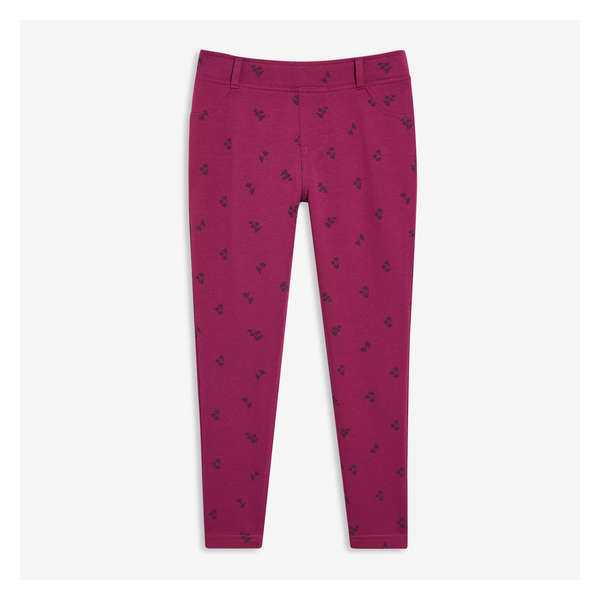 Kid Girls' Terry Pant - Purple Cabbage