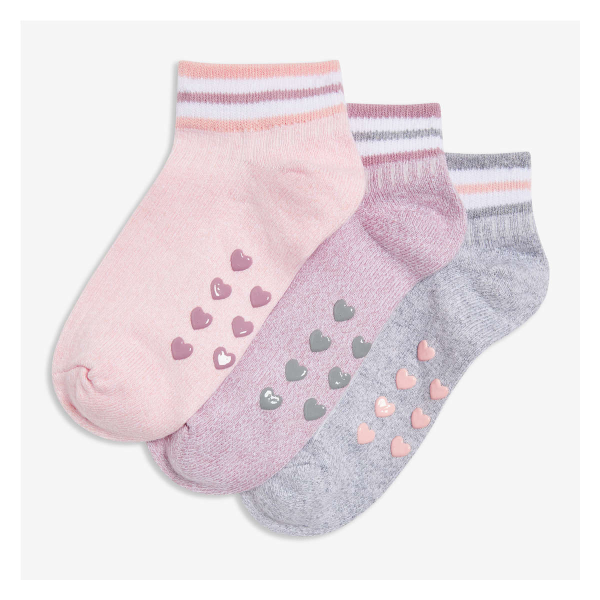 Kid Girls' 3 Pack Low-Cut Boot Socks in 