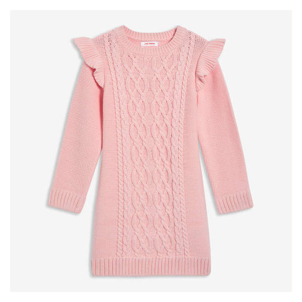 Cable Knit Dress - Pastel Pink