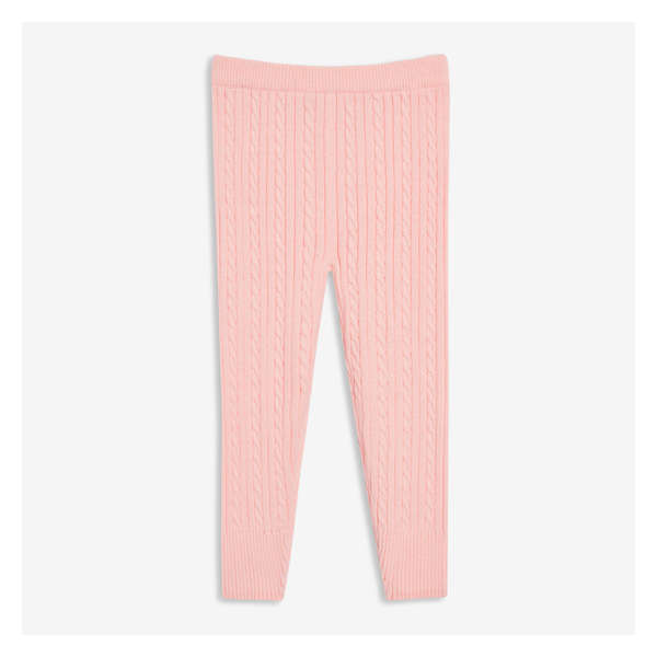 Cable Knit Legging - Pastel Pink