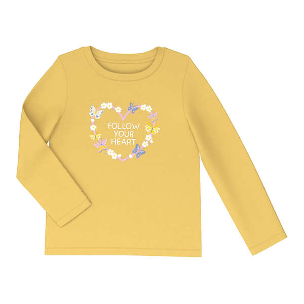 Toddler Girls' Long Sleeve - Dusty Yellow
