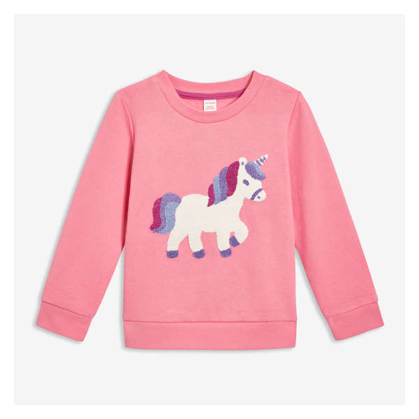 Toddler Girls' Graphic Sweatshirt - Pink