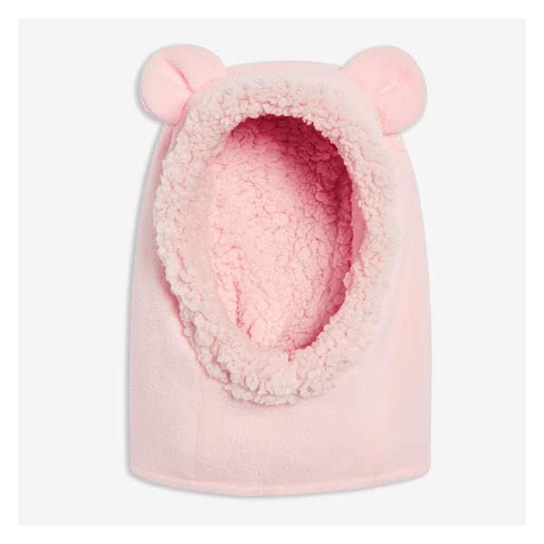 Toddler Girls' Fleece Face Cover - Light Pink