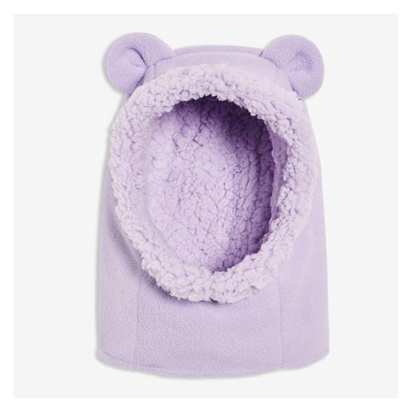 Toddler Girls' Fleece Face Cover - Light Purple