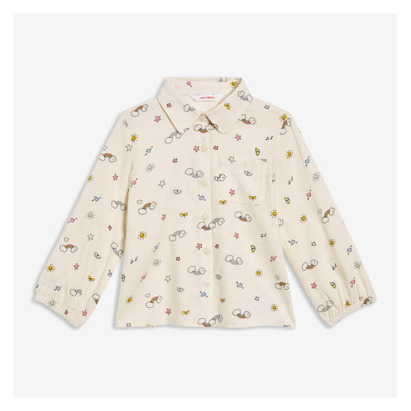 Toddler Girls' Pocket Shirt - Linen