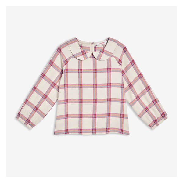 Toddler Girls' Flannel Shirt - Linen