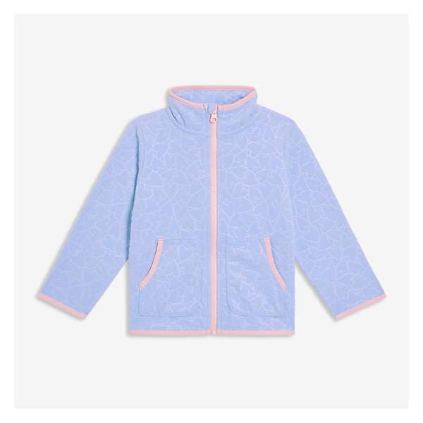 Toddler Girls' Fleece Jacket - Pale Blue