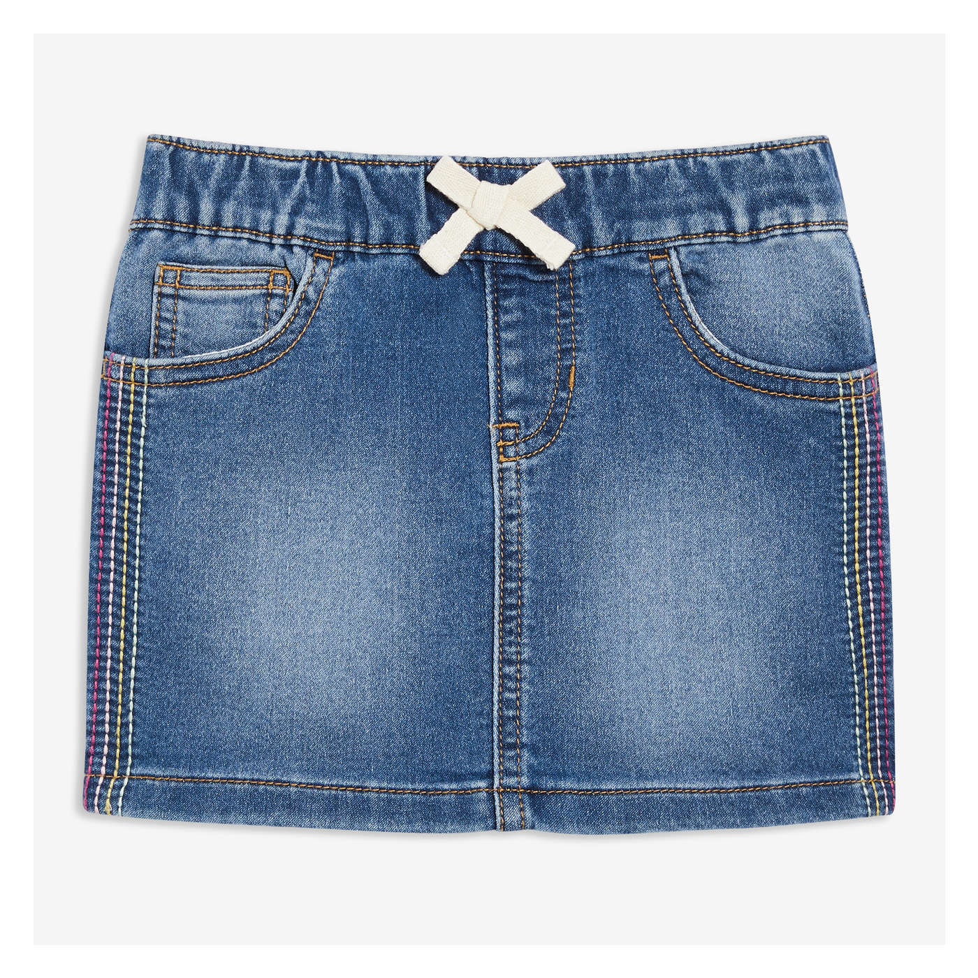 denim shorts to skirt