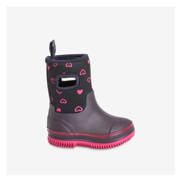 Toddler Girls' Neoprene Rain Boots - Pink Mix