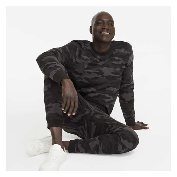 Men's Slim-Fit Terry Active Jogger - Dark Charcoal Mix