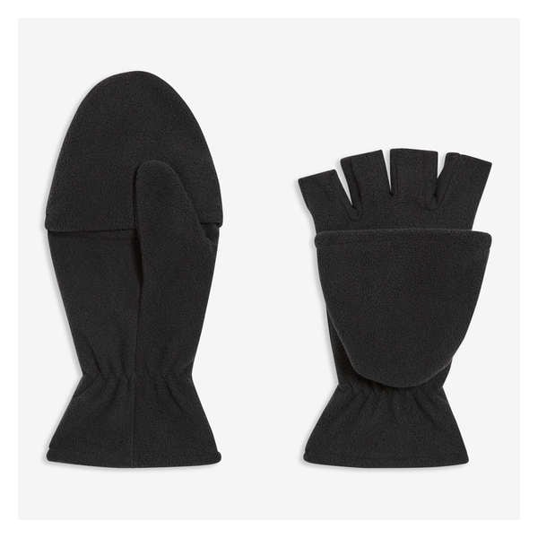 Men's Convertible Gloves - JF Black