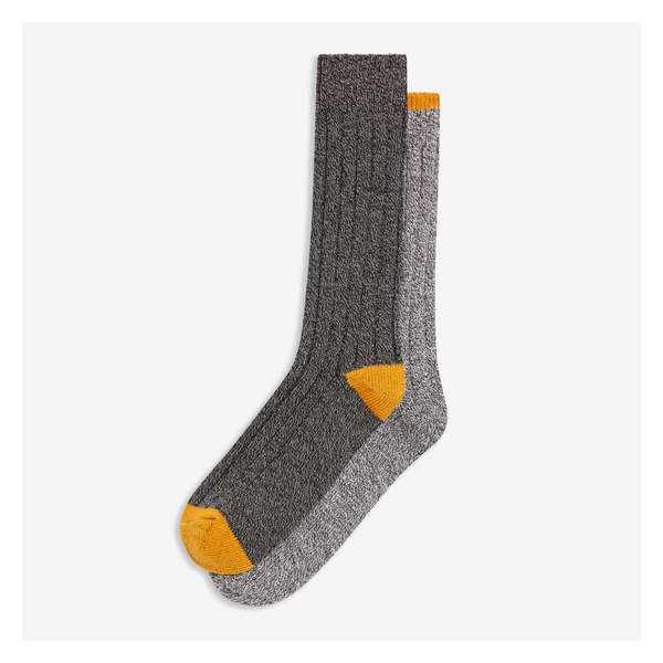 Men's 2 Pack Boot Socks - Grey