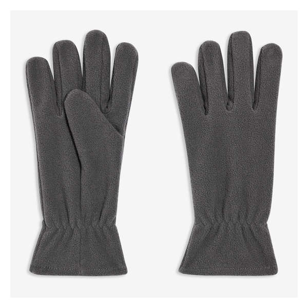Men's Polar Fleece Gloves - Charcoal