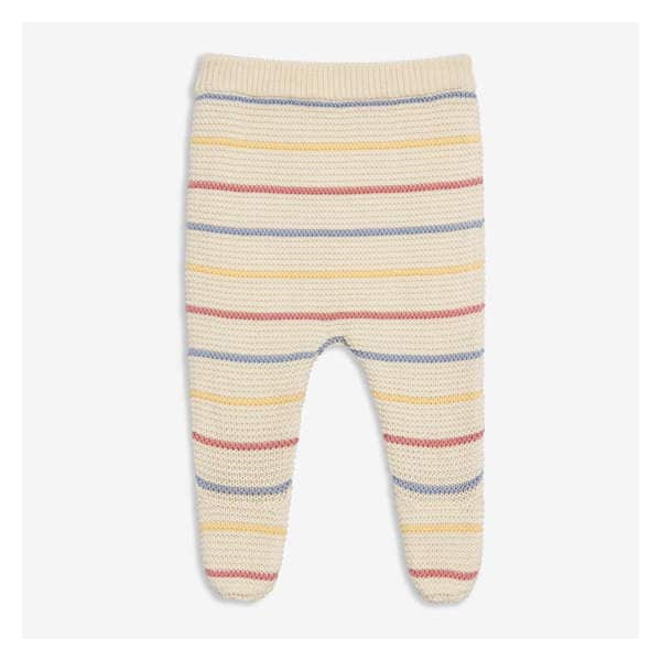 Newborn Footed Sweater Pant - Linen