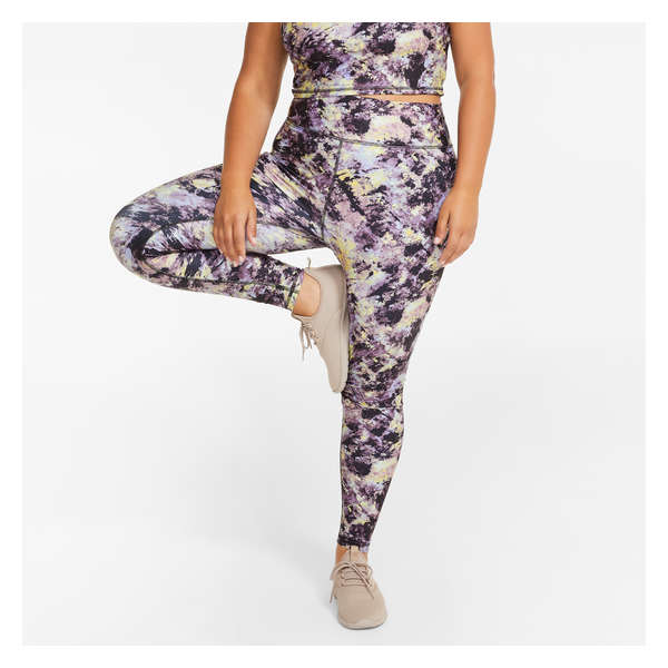 Women+ Printed Active Legging - Purple