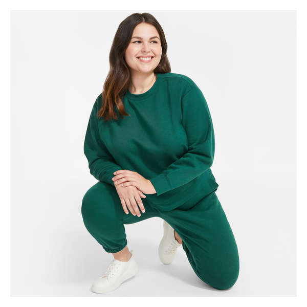Women+ Fleece Sweatshirt - Dark Green