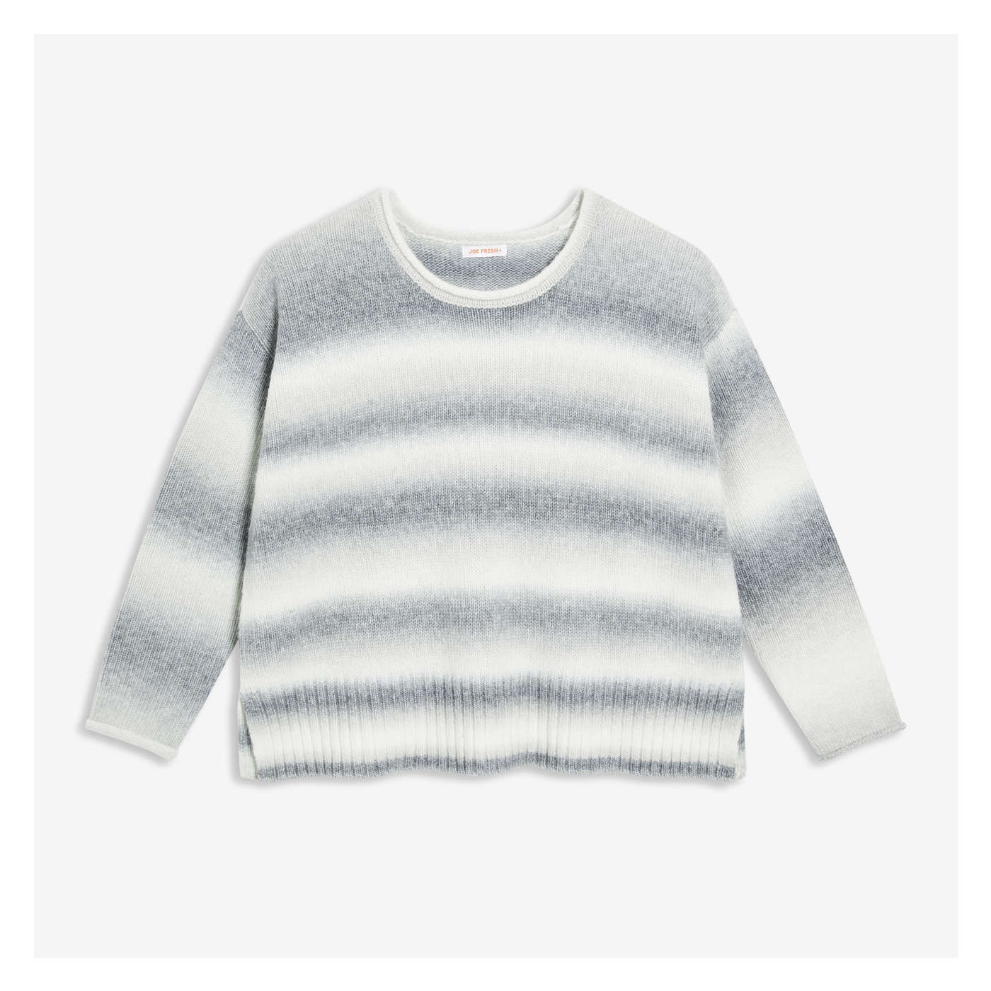 Drop Shoulder Sweater in Grey Mix from 