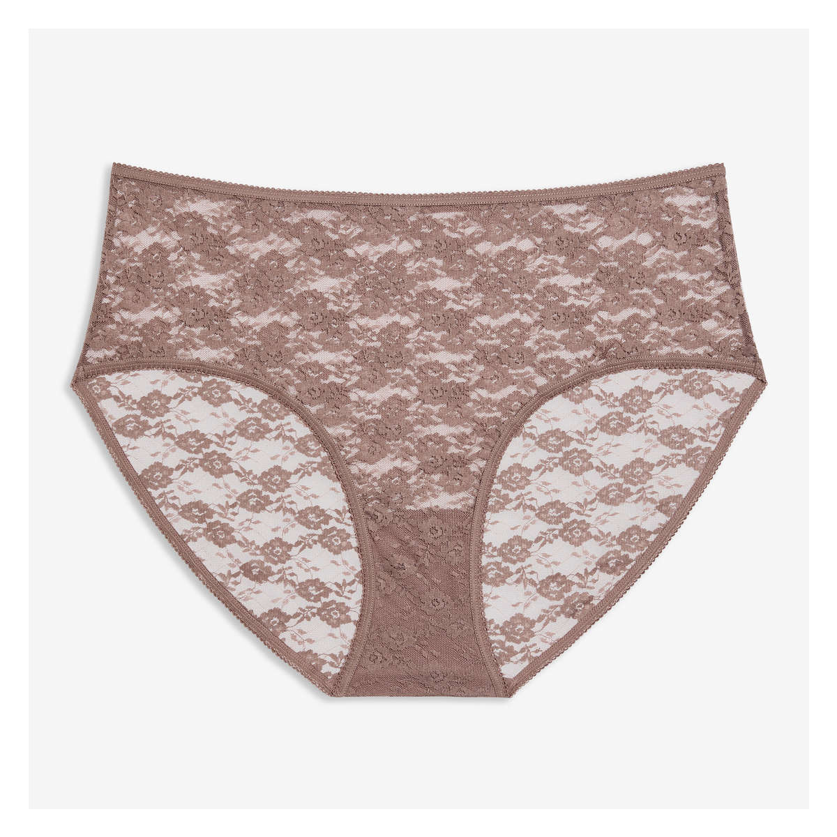 Lace Brief in Brown from Joe Fresh