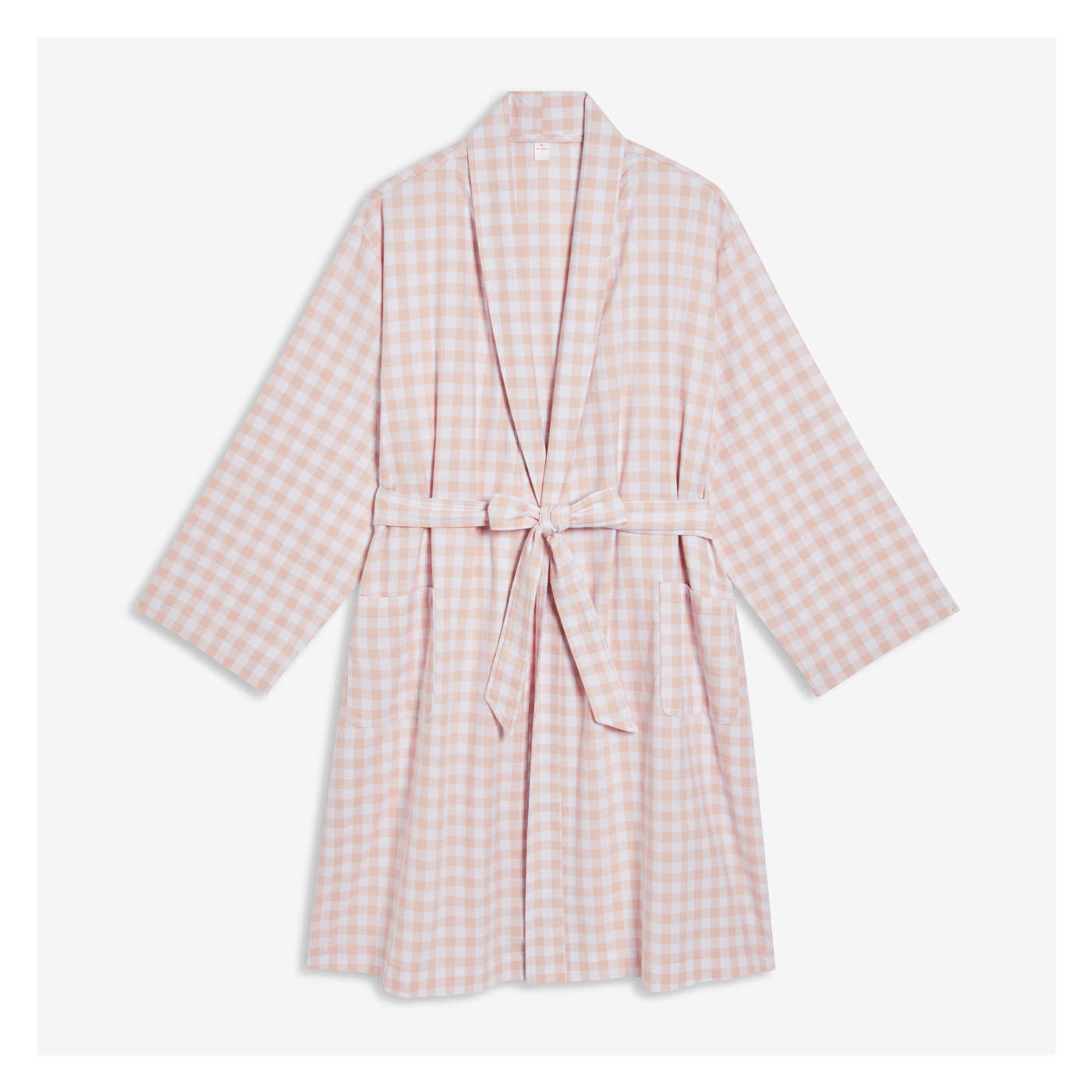 Flannel Robe in Light Peach from Joe Fresh