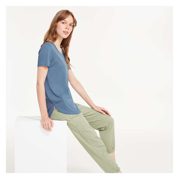 Relaxed-Fit Tee - Dusty Blue