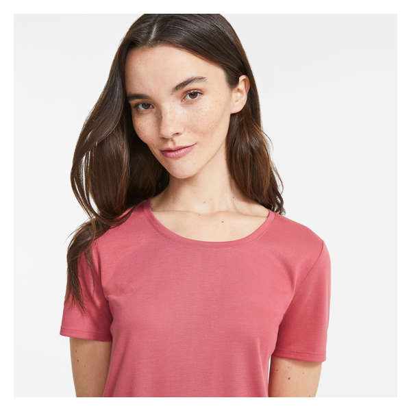 Relaxed-Fit Tee - Dusty Rose