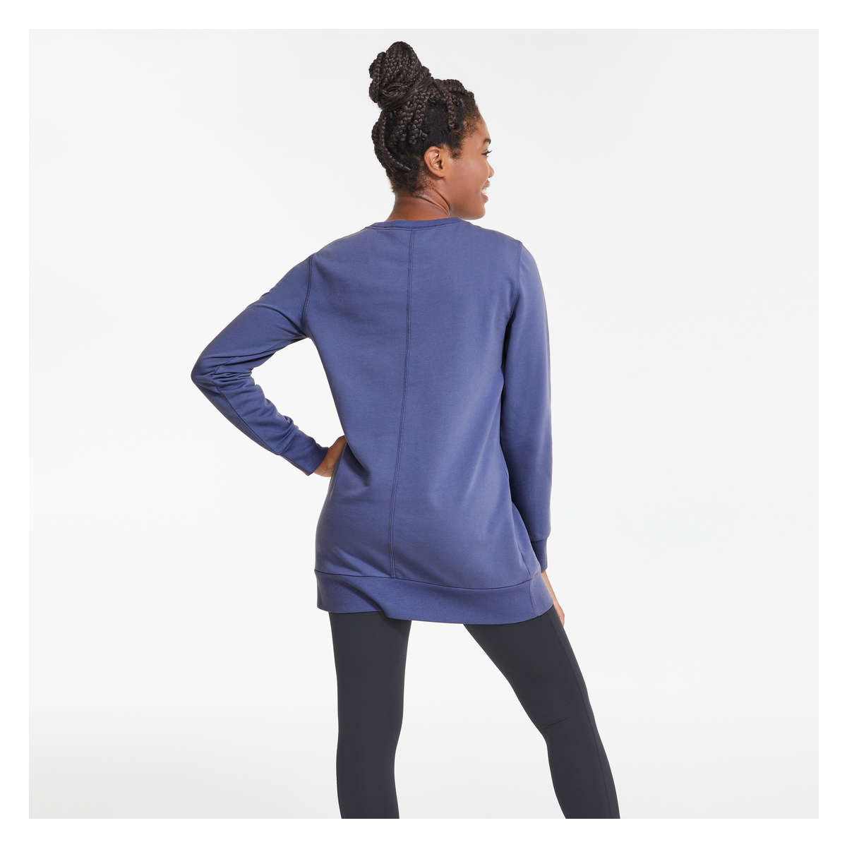 Fleece Tunic in Light Blue from Joe Fresh
