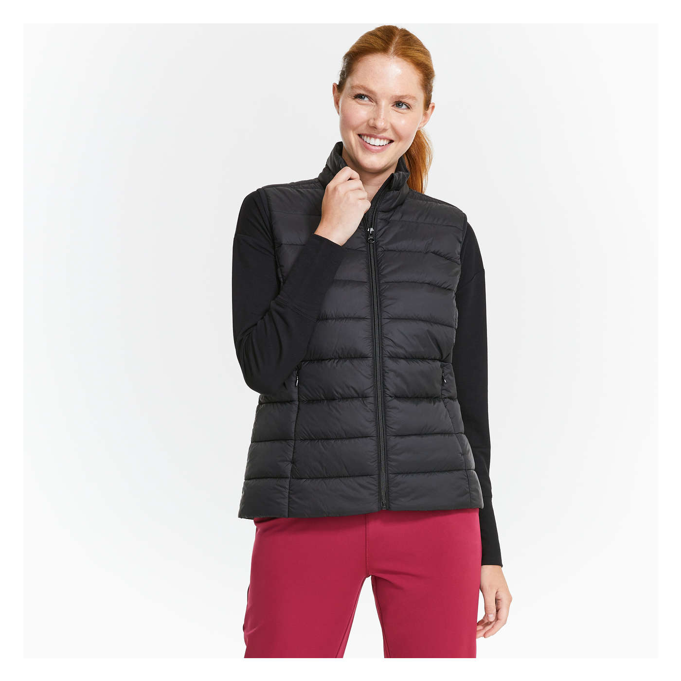 Puffer Vest with PrimaLoft® in Black 