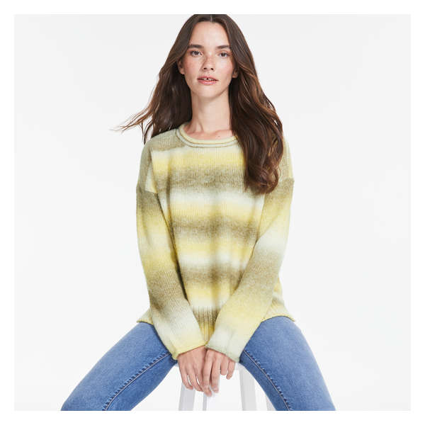 Drop Shoulder Sweater - Olive